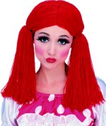Unbranded Fancy Dress Costumes - Red Rag Doll Wig