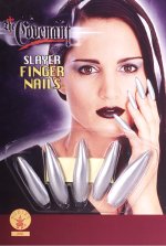 Fancy Dress Costumes - Silver Slayer Finger Nails