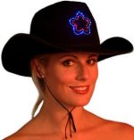 Unbranded Fancy Dress Costumes - STAR Fibre Optic Cowboy Hat