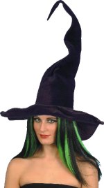 Unbranded Fancy Dress Costumes - Tall and Twisty Velour Witch Hat