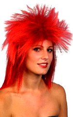 Unbranded Fancy Dress Costumes - Tina Wig RED and BLACK