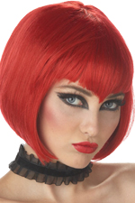 Unbranded Fancy Dress Costumes - Va Va Vamp Wig DARK RED