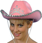 Unbranded Fancy Dress Costumes - Western Hat with Tiara PINK