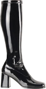 Unbranded Fancy Dress Costumes - Women Go-Go Boots - Black Shoe Size 6.5