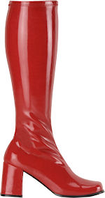 Unbranded Fancy Dress Costumes - Women Go-Go Boots - Red Shoe Size 5.5
