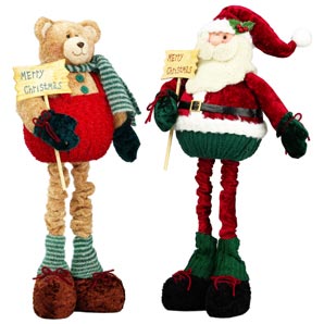 Father Christmas and Teddy Christmas