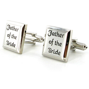 These Father of the Bride Cufflinks and Tie Pin gift set makes a great gift to give your father or