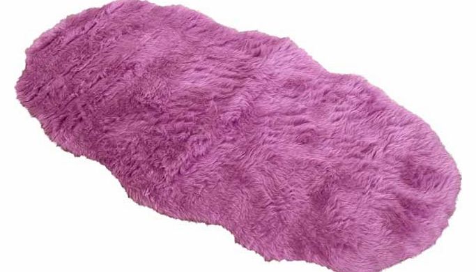Super soft faux fur pile rug. 100% acrylic 30%. Non-slip backing. Size L133. W75cm. Weight 1.1kg. (Barcode EAN=5053095038217)