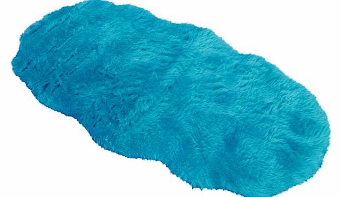 Super soft faux fur pile rug. 100% acrylic 30%. Non-slip backing. Size L133. W75cm. Weight 1.1kg. (Barcode EAN=5053095027105)