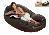 Faux Leather Bean Bag Lounger