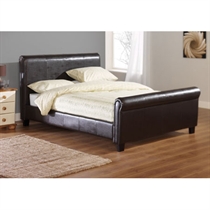 Unbranded Faux Leather Bedstead, King