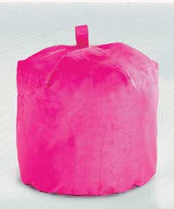 Faux Suede Beanbag Cover - Pink