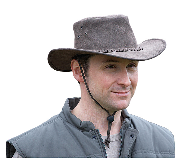 Unbranded Faux Suede Bush Hat Brown Large 59 CM