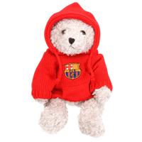 FC Barcelona Teddy Bear with Barand231;a Hoodie.