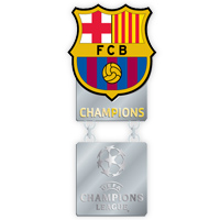 Unbranded FC Barcelona UCL Champions Two Part Linked Badge