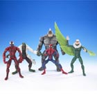 6 Action figures, includes Spider-Man, Vulture, Lizard, Carnage & Rhino! For ages 4 and above