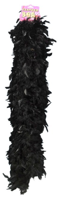 Unbranded Feather Boa - Black 70 Inch