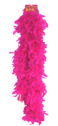 Unbranded Feather Boa - Shocking Pink 70 Inch