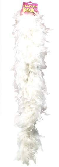 Unbranded Feather Boa - White 70 Inch