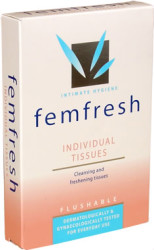 Cleansing and refreshing tissues.. Discreet, soft