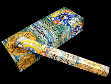 We have a variety of Feng shui (pronounced `fung schway`) designed incense sticks with wonderful