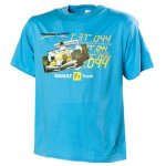 This T-shirt shows the Spaniard, Fernando Alonso, on the limit in his car