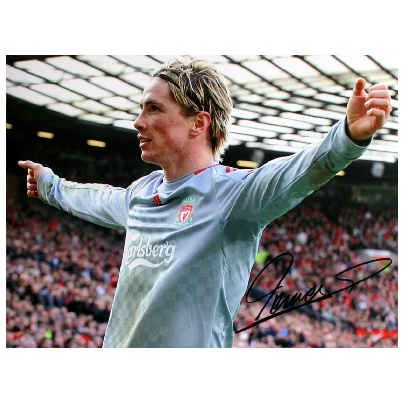 Unbranded Fernando Torres Signed Photo: Goal Against Man Utd