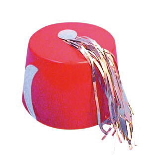 Just like that! A cheap Tommy Cooper style fez hat