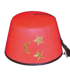 Fez hat, red