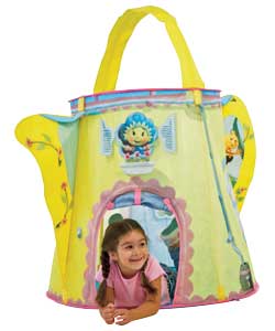 Your very own Fifi pop up watering can playhouse. Complete with roll up door, mesh peek through