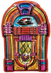 Fifties Rock and Roll - Jukebox Cutout - molded plastic