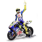 Minichamps has released a 1/12 Valentino Rossi figure riding in the sideways position as he did at J