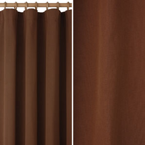 Fiji Pencil Pleat Curtains- Mocha- W168 x Drop 136cm