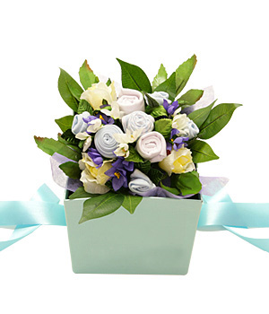 Unbranded Finest Bouquets - Blue Hand tied Posy