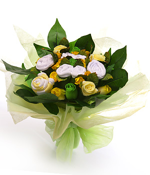 Unbranded Finest Bouquets - Lemon and White Large