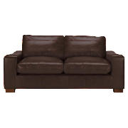Unbranded Finest Dakota Leather Sofa, Chocolate
