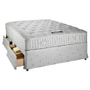This Tesco double divan set is part of our Tesco Finest range. Upholstered in the finest quality dam