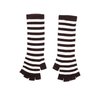 Unbranded Fingerless Gloves - Stripe (White/Black)