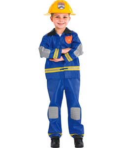 Unbranded Fireman Dress Up Costume - 5-6 years