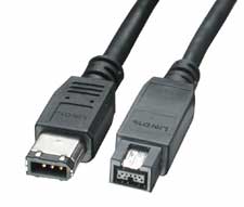 FireWire 800 Cable - 6 Pin Male to 9 Pin