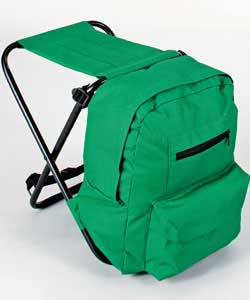 Stool steel tube with powder coating Rucksack 600D polyester. Size (H)38, (W)37, (D)34cm. Size folde