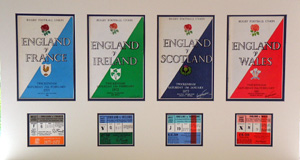 Unbranded Five Nations Programmes and Tickets - 1971 to 80