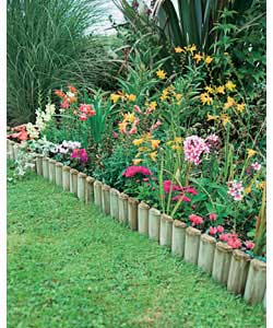 Unbranded Fixed Log Edging - Pack of 2