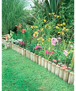 Unbranded Fixed Log Edging Large