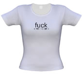 Unbranded F**k is how it is spelt female t-shirt.