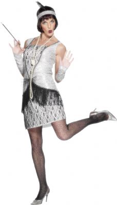 This flapper dress is perfect for any 20`s  Chicago or Bugsy Malone themed party or event Includes