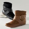 Unbranded Flat Cross Over Strap Ankle Boots