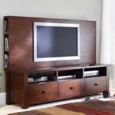 Unbranded Flat Panel TV Stand with Backboard