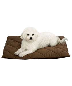 Unbranded Flectabed Q Thermal Brown Suede Pet Bedding - Large