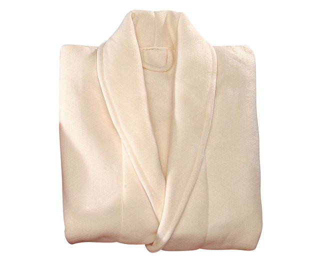 Unbranded Fleece Robe, Cream extra large